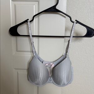 Victoria's Secret Silver Striped Bra